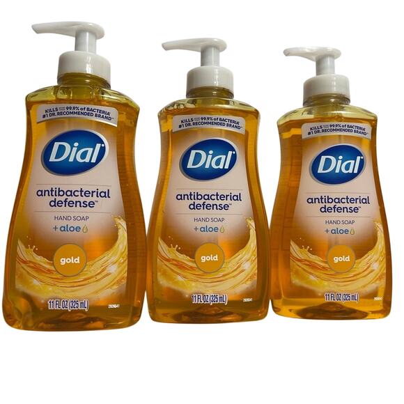 3 Dial Antibacterial Liquid Hand Soap, Gold, 11 Fl Oz - Picture 1 of 1